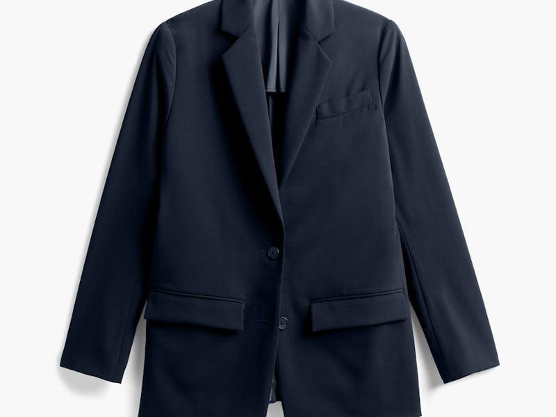 Dark Navy Women's Velocity Oversized Blazer Product Image