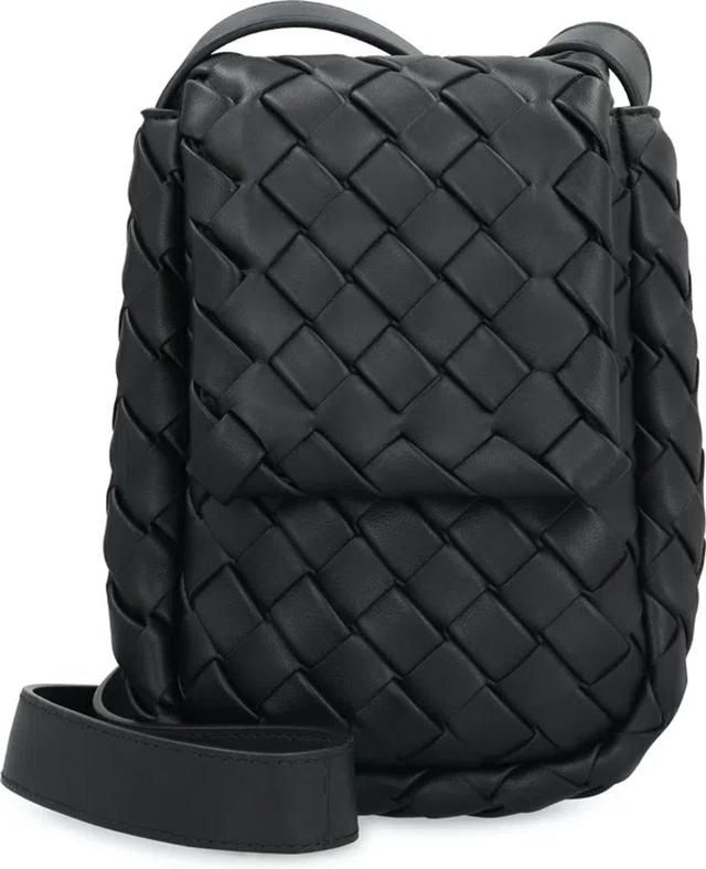 Men's Cobble Intrecciato Nappa Crossbody Bag In Black Product Image