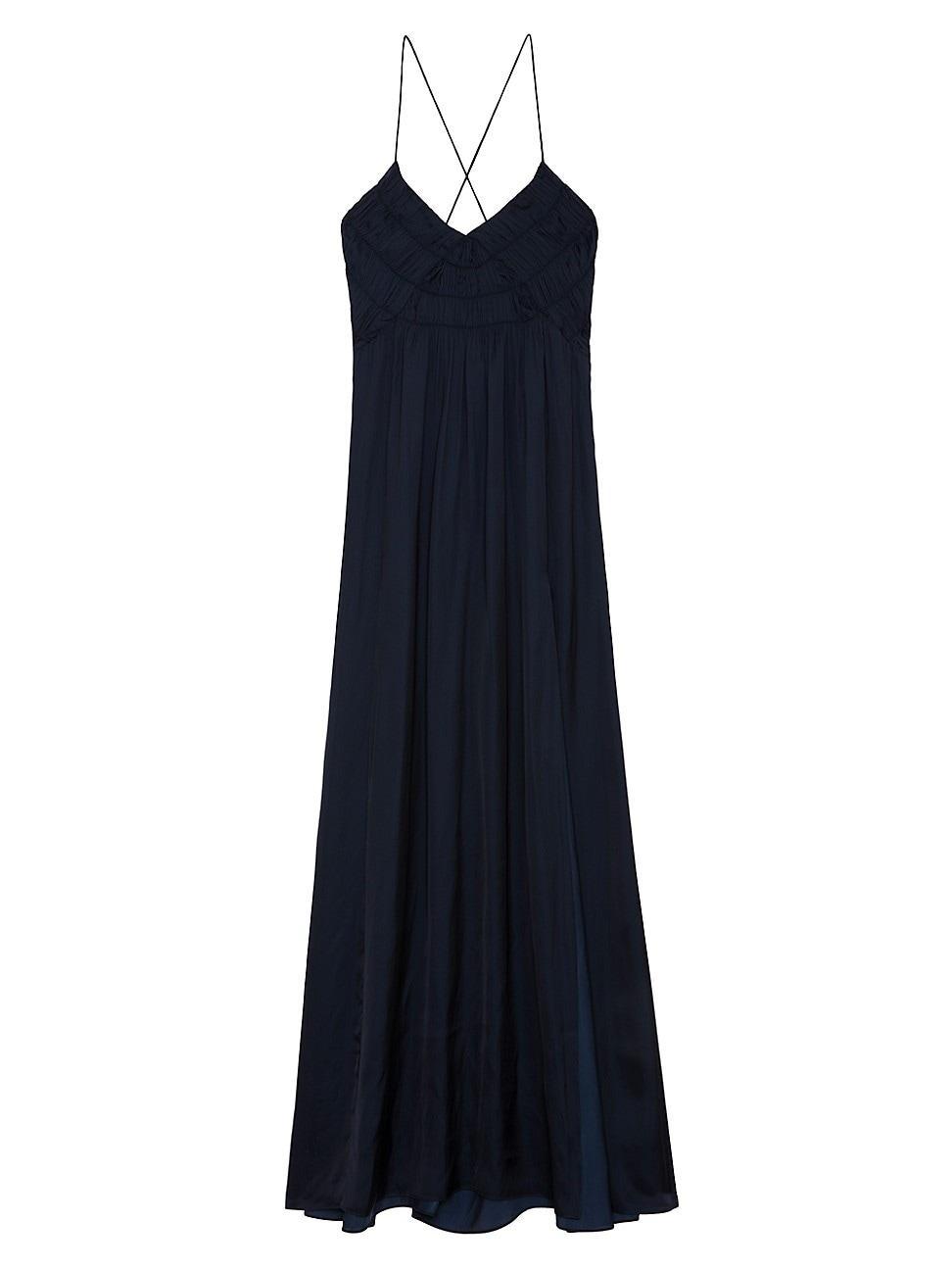 Womens Rayonne Satin Ombr Maxi Dress Product Image