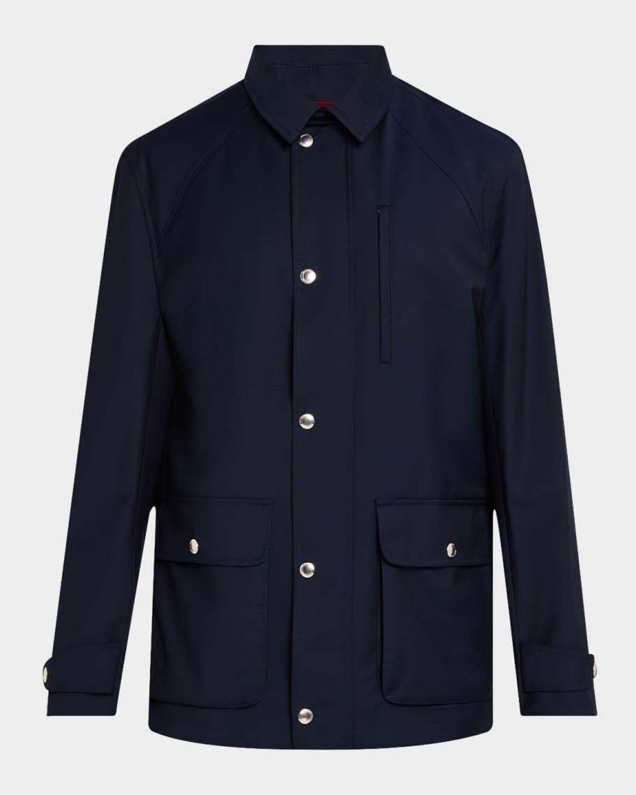 Men's Wool Full-Zip Travel Jacket Product Image