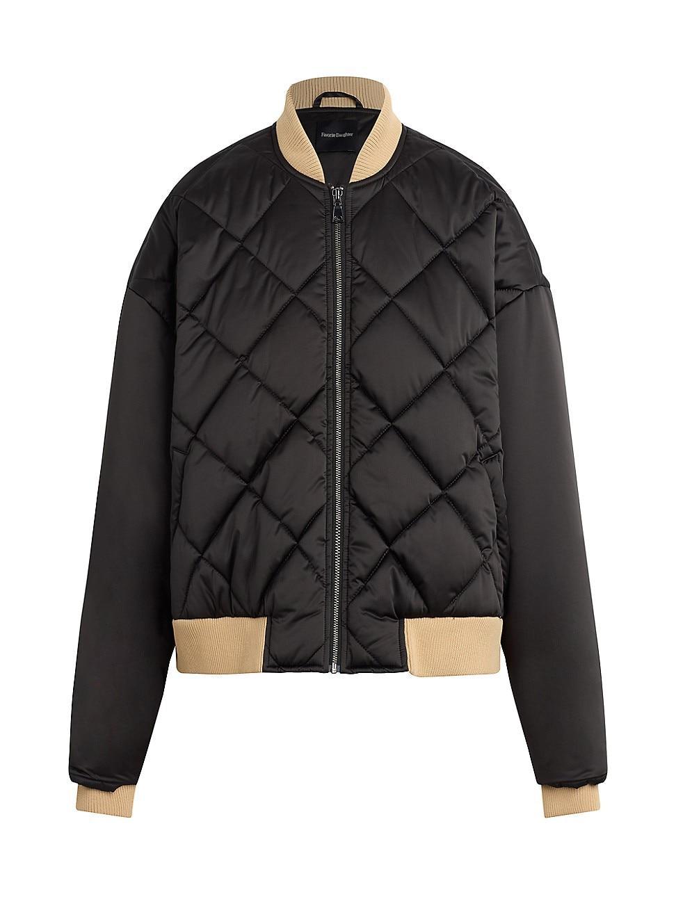 Womens The Favorite Quilted Bomber Jacket Product Image