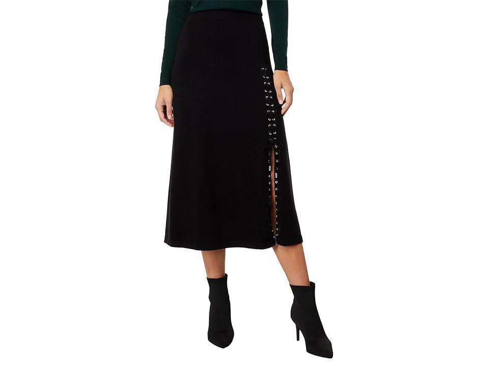 Elliott Lauren Marella Pull-On Knit Skirt w/ Lace-Up Detail Women's Skirt Product Image