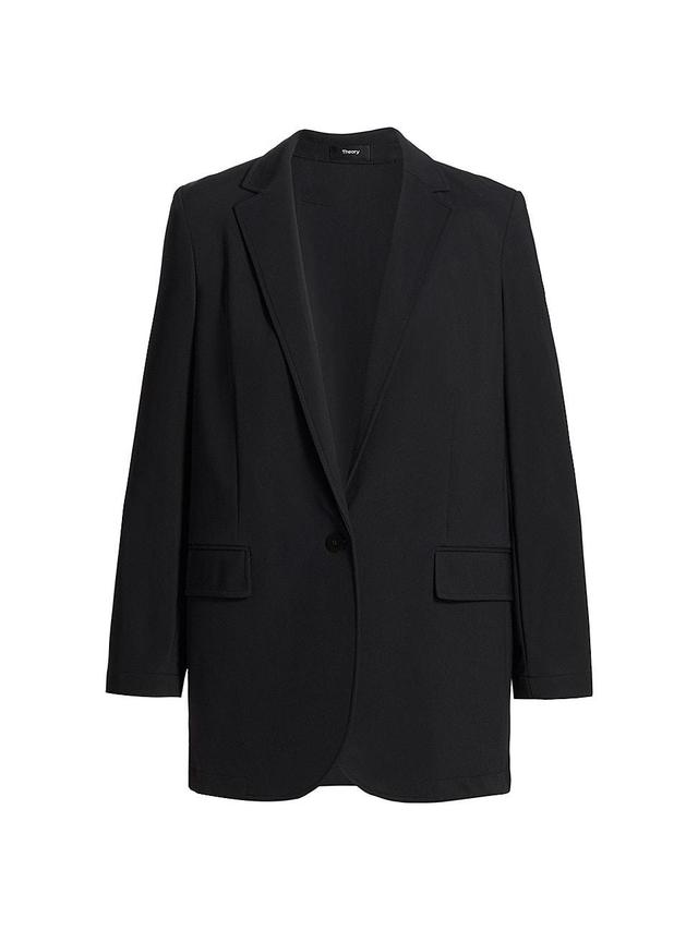 Theory Casual One-Button Blazer Product Image