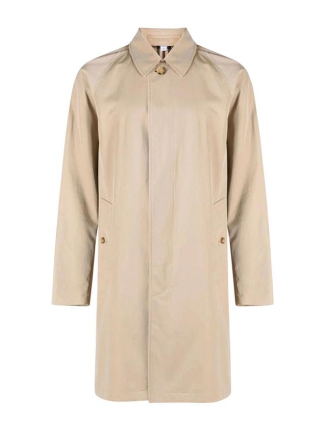 Cotton Trench Coat In Nude & Neutrals Product Image