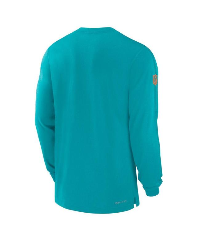 NIKE Men's Green Green Bay Packers Sideline Player Performance Long Sleeve T-shirt Product Image