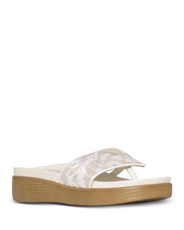 Donald Pliner Womens Slip On Wedge Slide Sandals Product Image