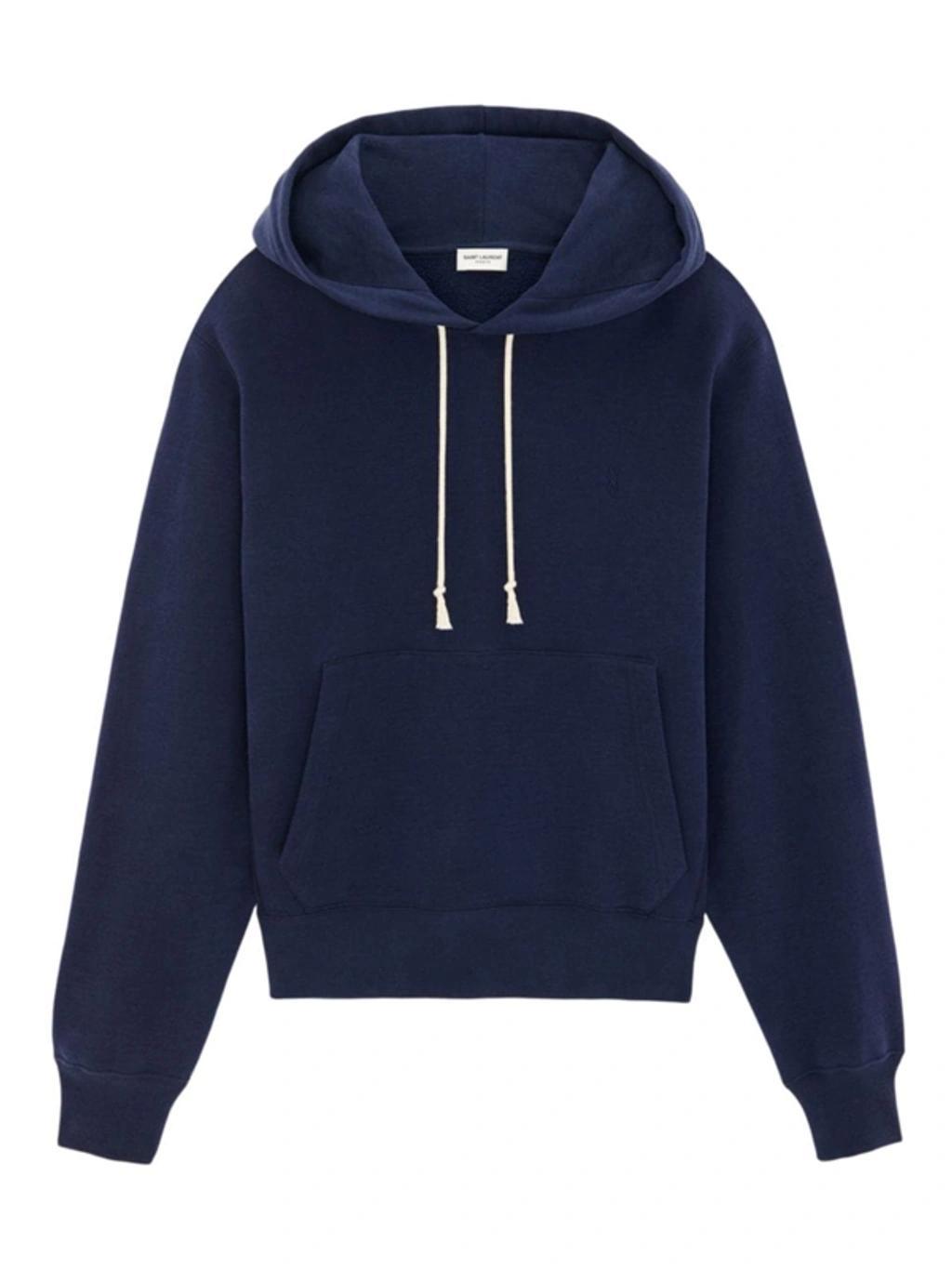 Cassandre Organic Cotton Hoodie In Marine Product Image