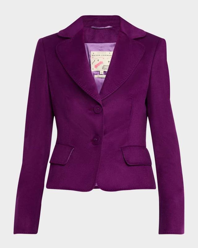 Topstitched Single-Breasted Jacket Product Image