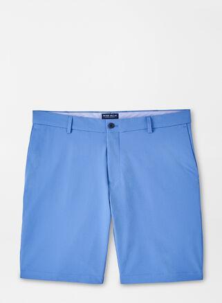 Peter Millar Mens Matlock Seersucker Performance Short | Color: Cascade Blue | Size: 38 Product Image