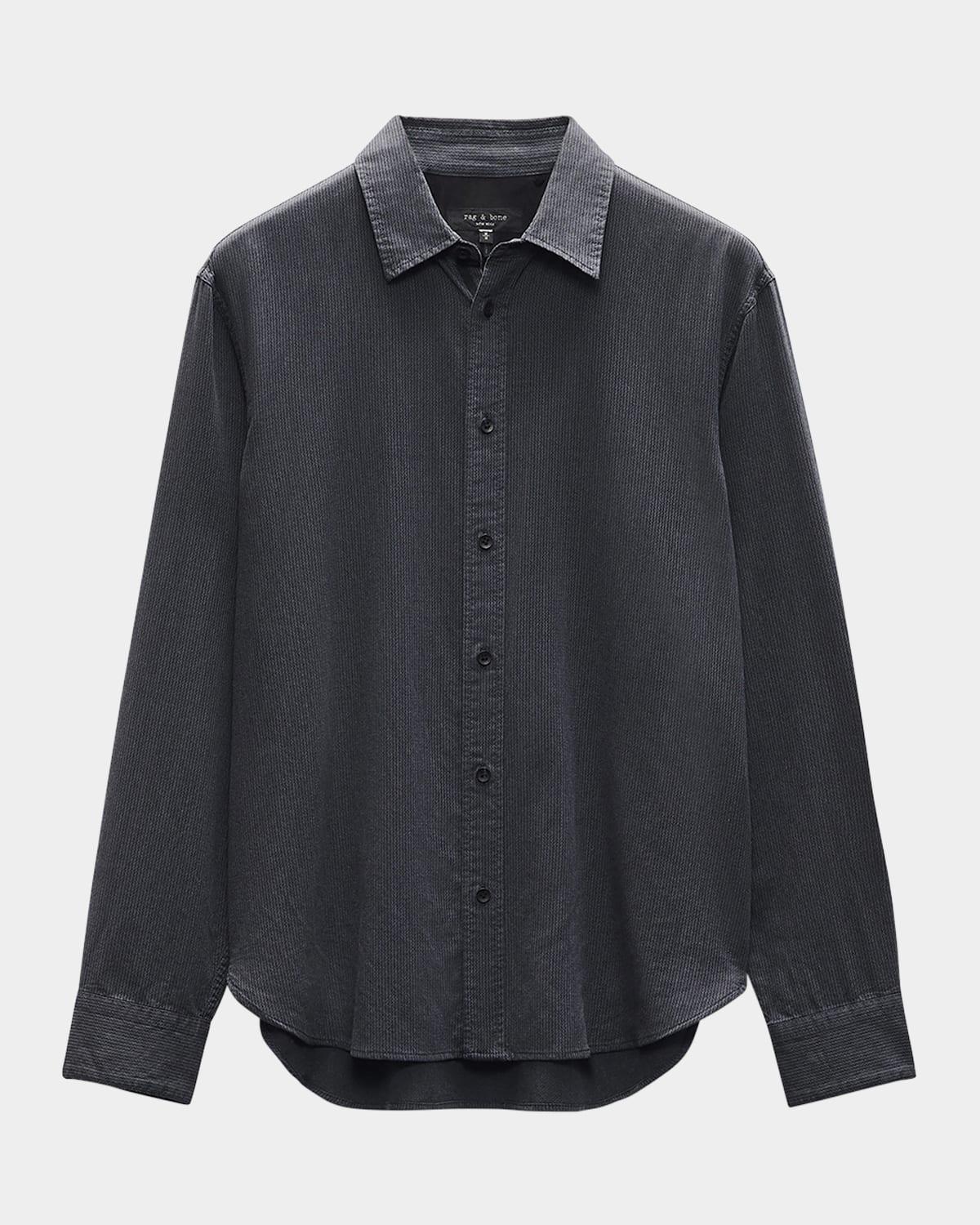 Men's Zigzag Dobby Sport Shirt Product Image