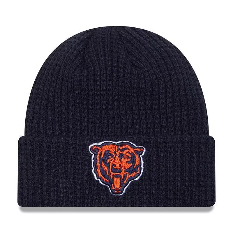 Mens New Era Chicago Bears Prime Cuffed Knit Hat, Blue Product Image