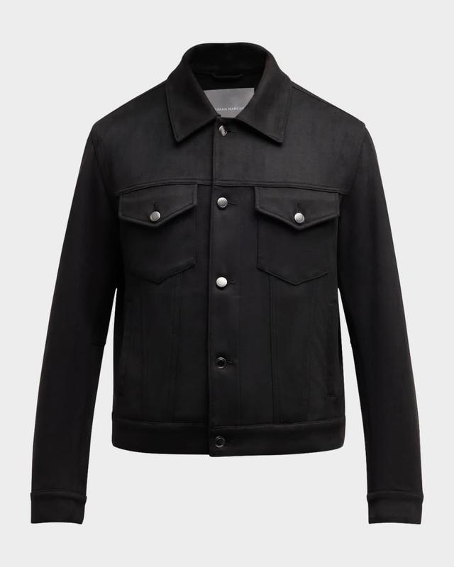 Men's Moleskin Effect Trucker Jacket Product Image