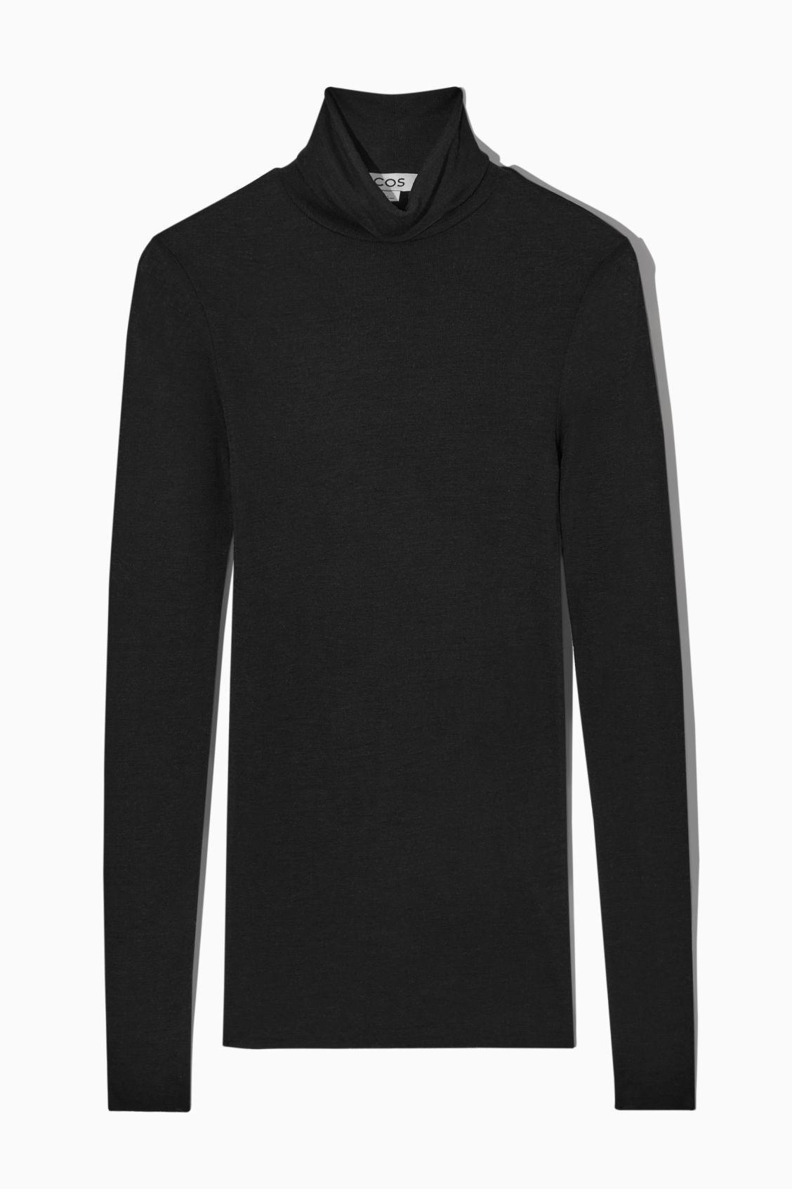 MERINO WOOL TURTLENECK TOP Product Image