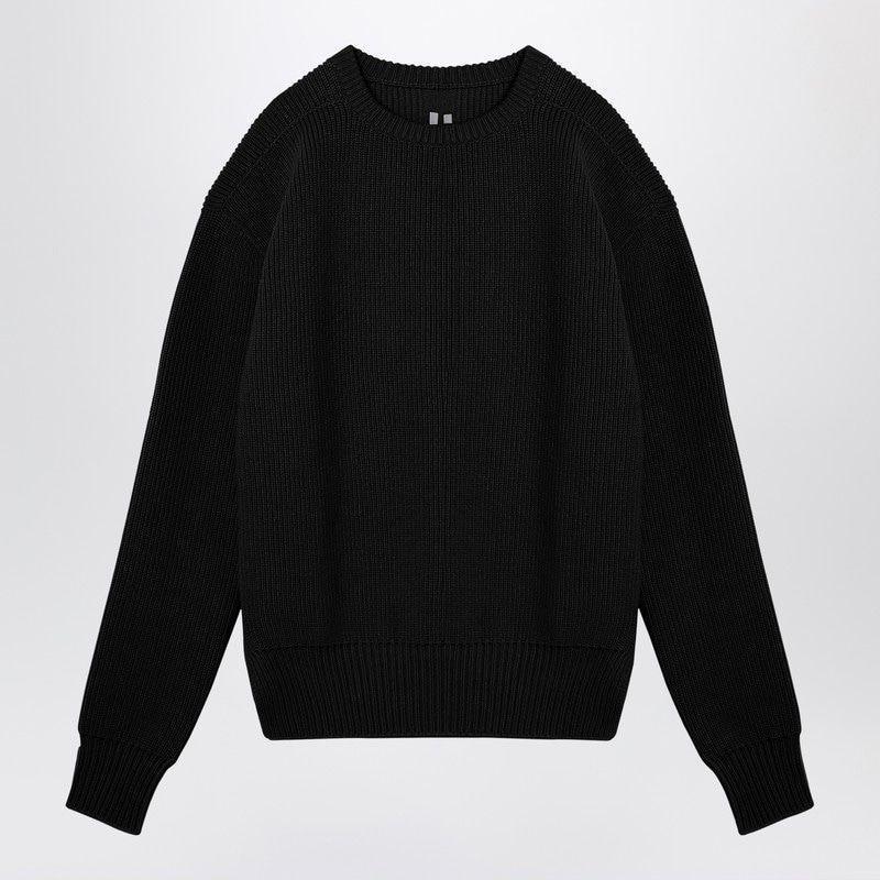 RICK OWENS Men's Fisherman Pullover Sweater In Black Product Image