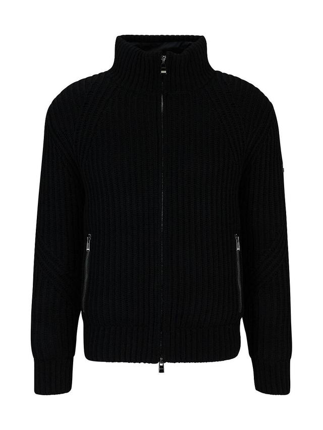 Mens Relaxed-Fit Cardigan in Virgin Wool Product Image