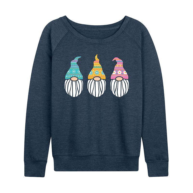 Womens Nordic Gnomes Slouchy Graphic Sweatshirt Heather Grey Product Image