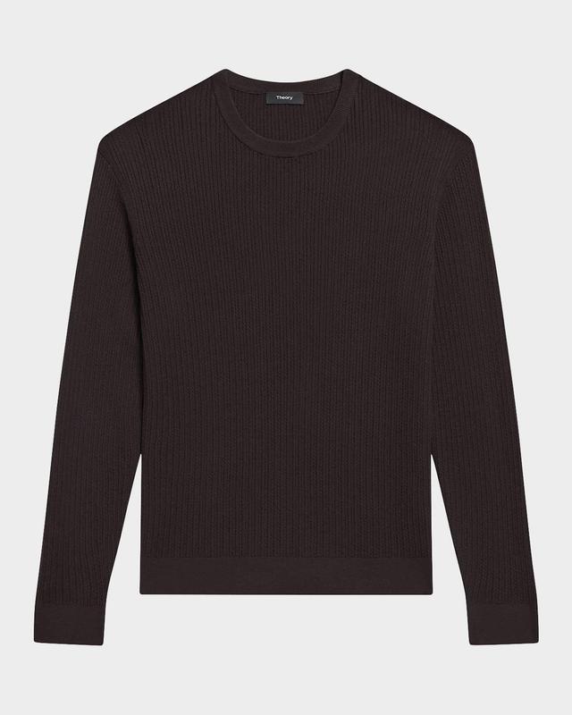 Mens Riland Cable-Knit Crewneck Sweater Product Image