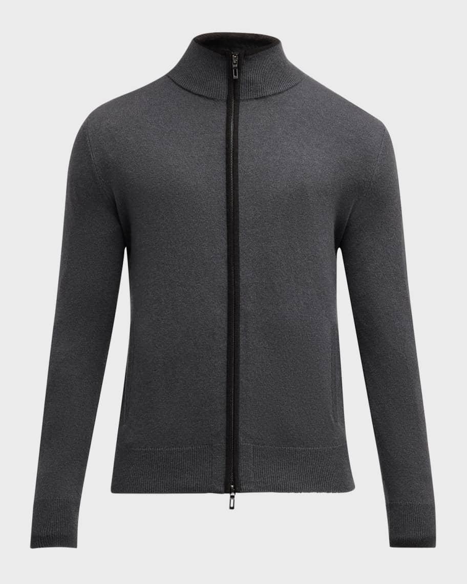 Men's Recycled Cashmere Full-Zip Sweater Product Image