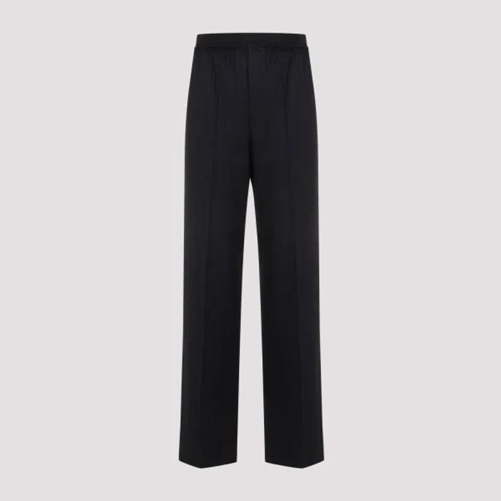 Stripe Trousers M In  Black Blue Product Image