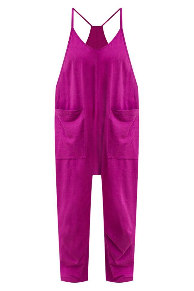 Day In The Life Magenta Jumpsuit FINAL SALE Product Image