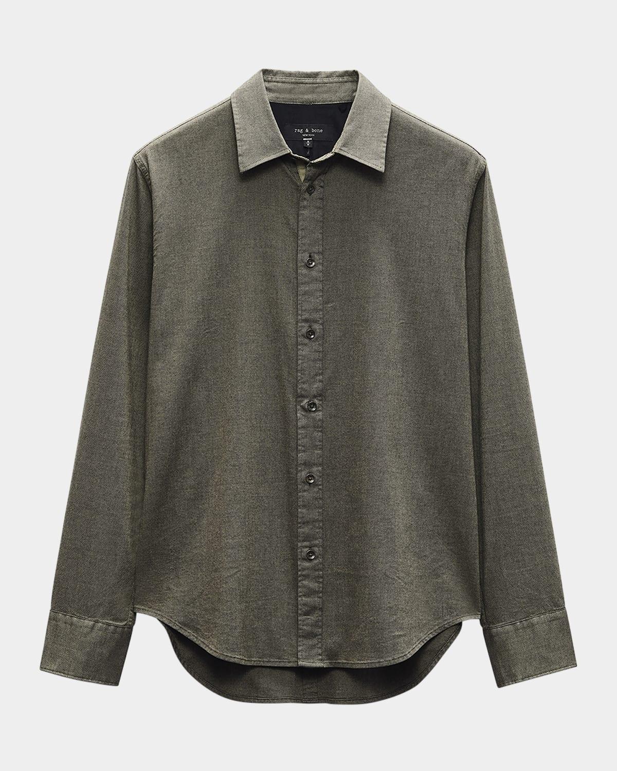 Mens Tomlin Cotton Button-Front Shirt Product Image