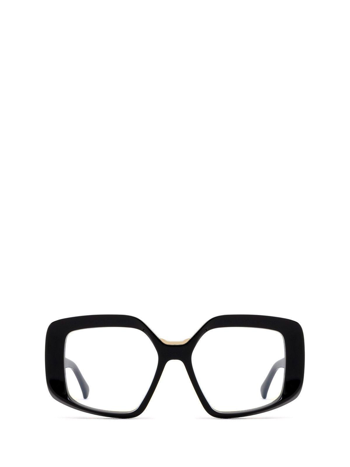 MAX MARA Square Frame Glasses In 001 Product Image