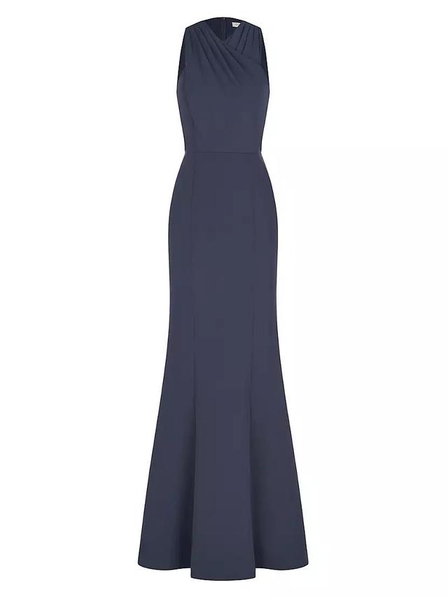 Womens Talia Stretch Crepe Column Gown Product Image