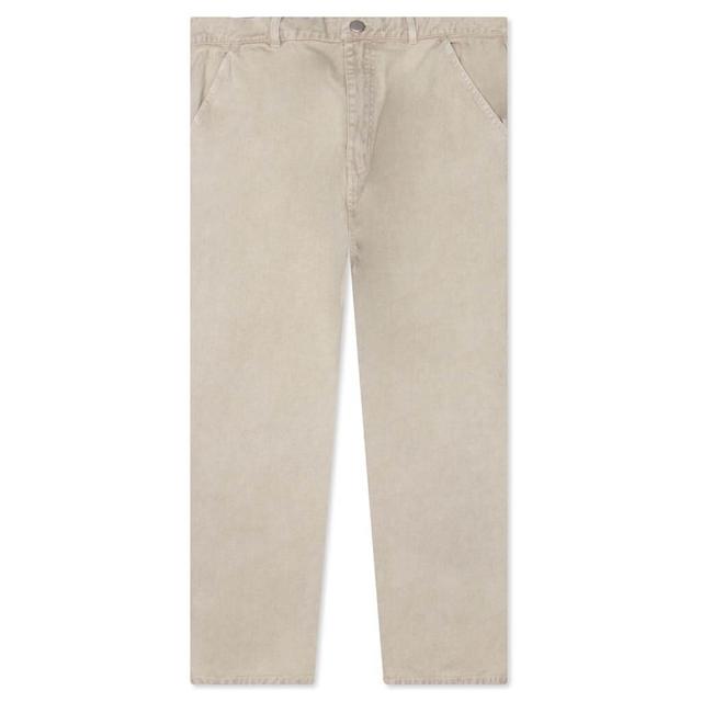 Washed Cotton Work Pant - Ivory Male Product Image