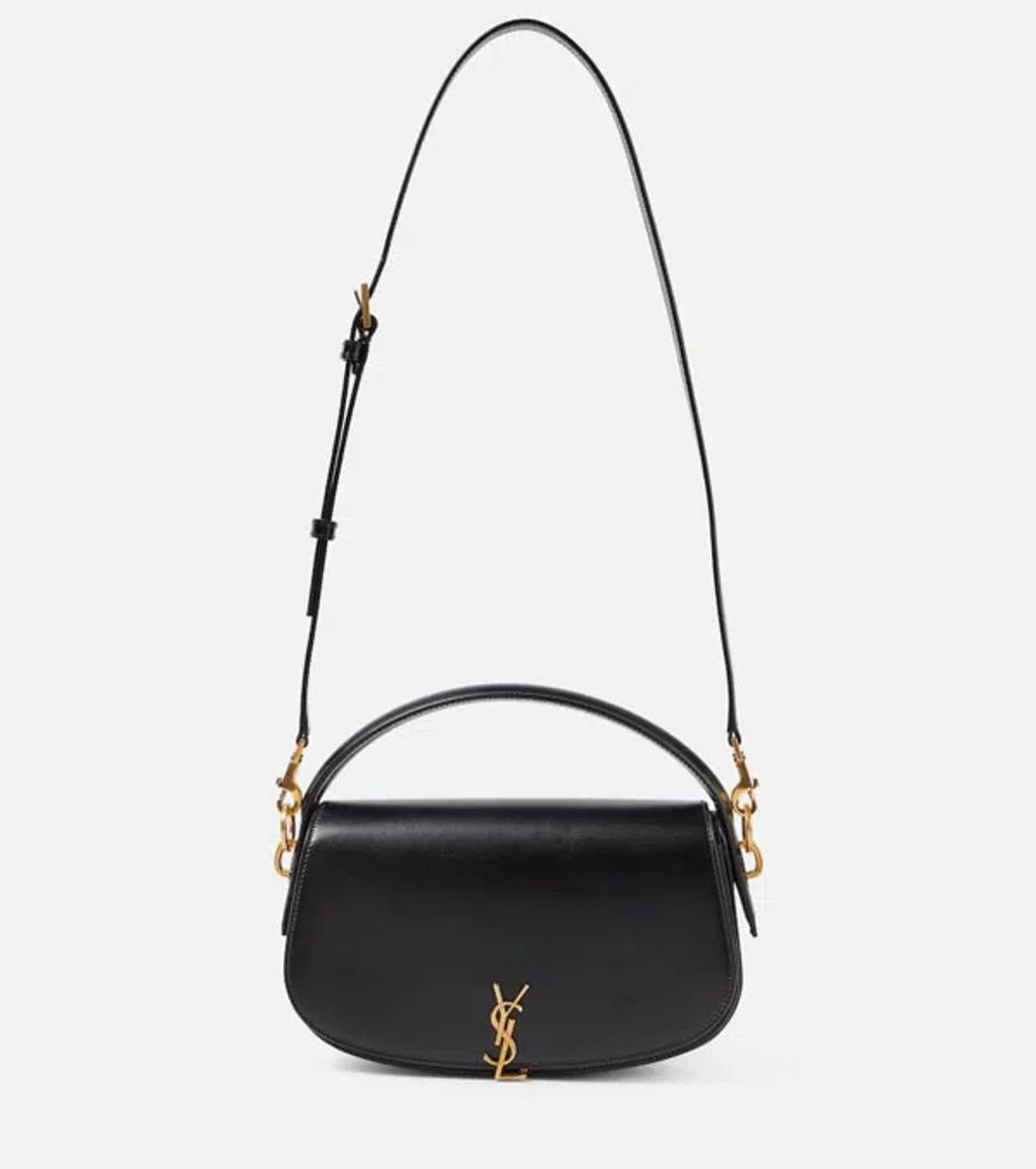 SAINT LAURENT Voltaire Leather Shoulder Bag In Black Product Image