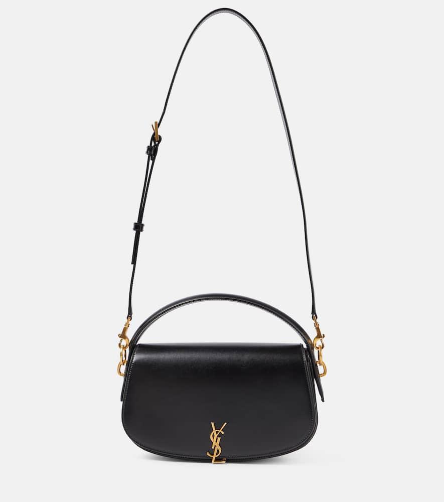 SAINT LAURENT Voltaire Leather Shoulder Bag In Black Product Image