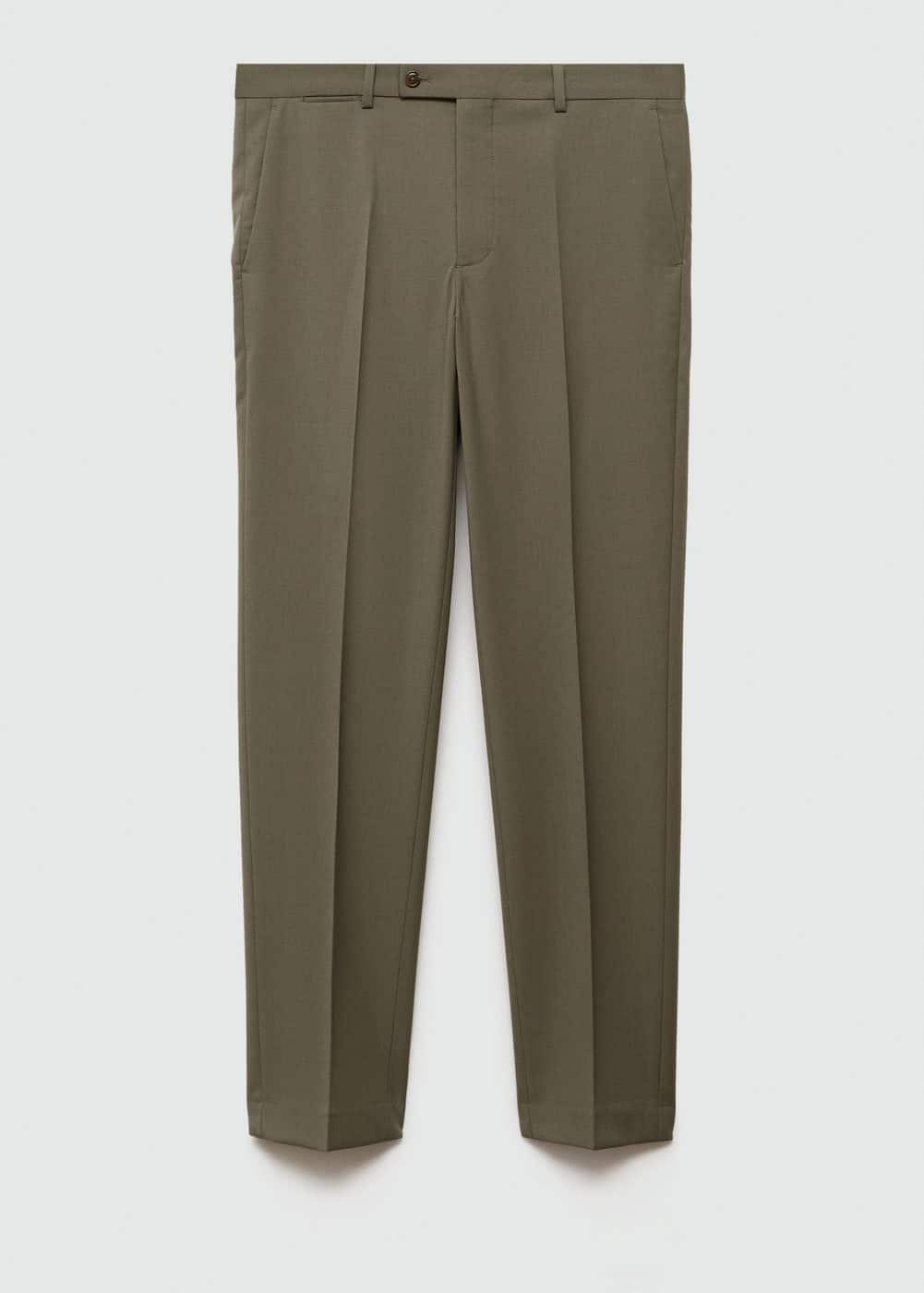 MANGO MAN - 100% virgin wool slim-fit suit pants pastel greenMen Product Image