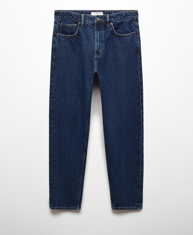 MANGO MAN - Tapered-fit jeans dark blueMen Product Image