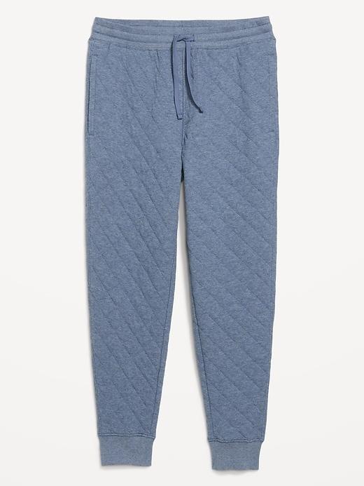 Loose Quilted Fleece Joggers Product Image