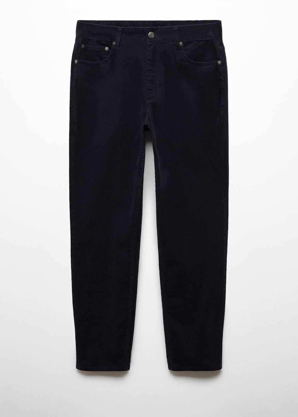 Mango Mens Micro-Corduroy Slim-Fit Pants Product Image