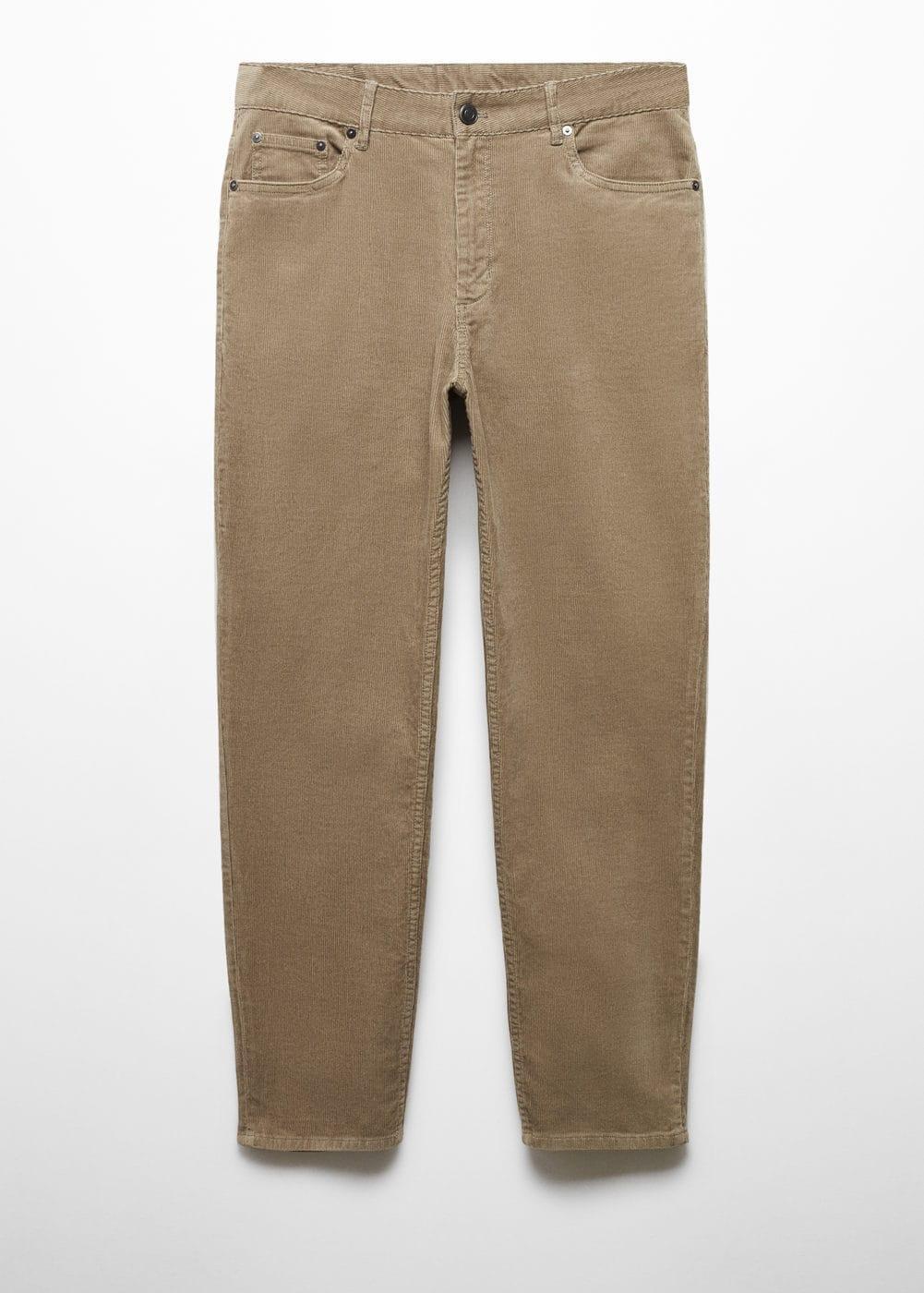 MANGO MAN - Micro-corduroy slim-fit pants beigeMen Product Image