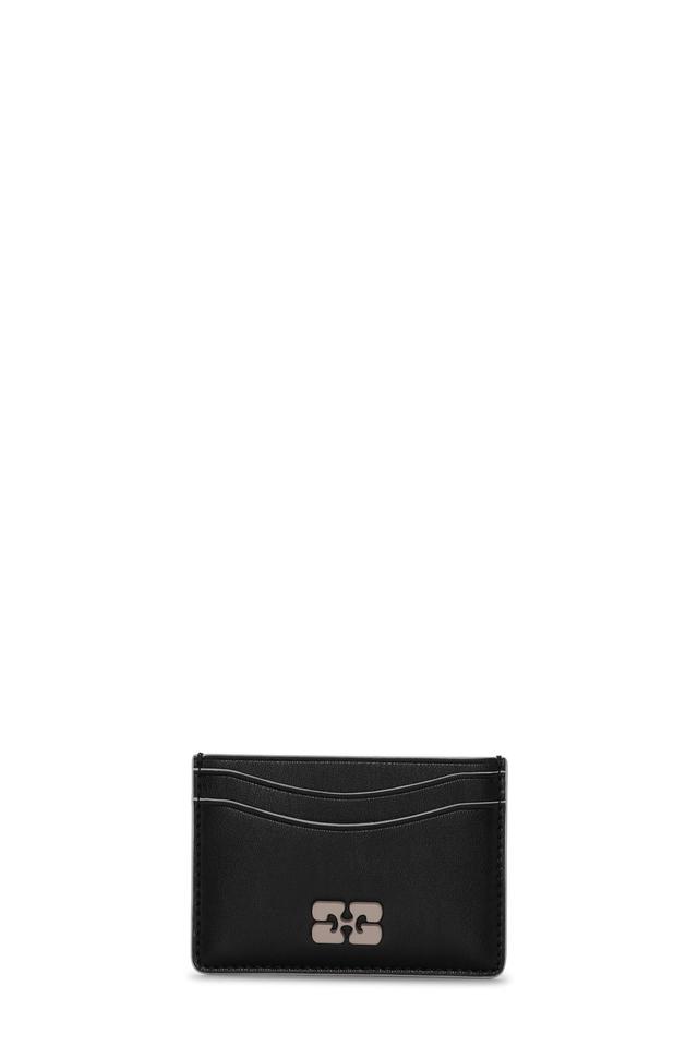 Black GANNI Bou Card Holder Product Image