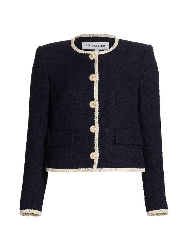 Womens Mabel Tweed Button-Up Jacket Product Image