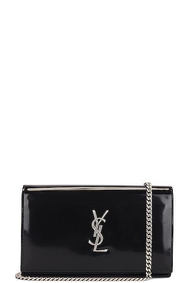 Saint Laurent Classic Chain Cassandre Wallet Bag Black.. Product Image