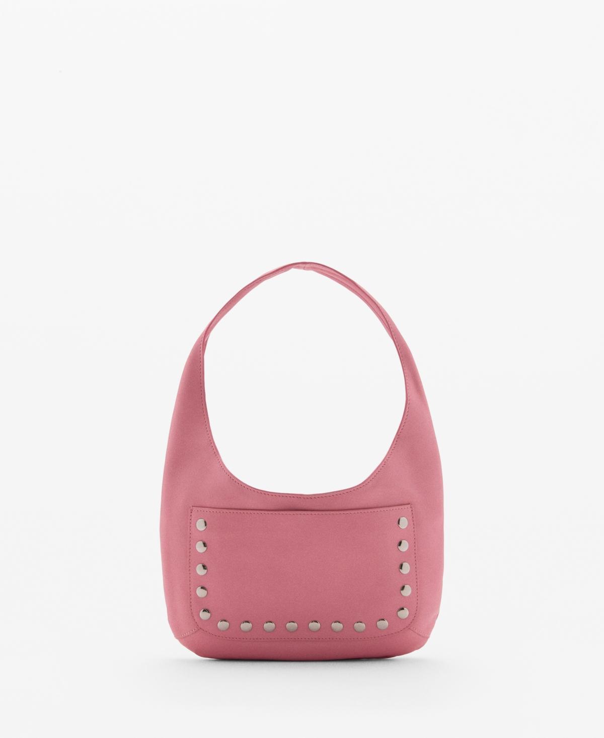 MANGO - Stud leather bag - One size - Women Product Image