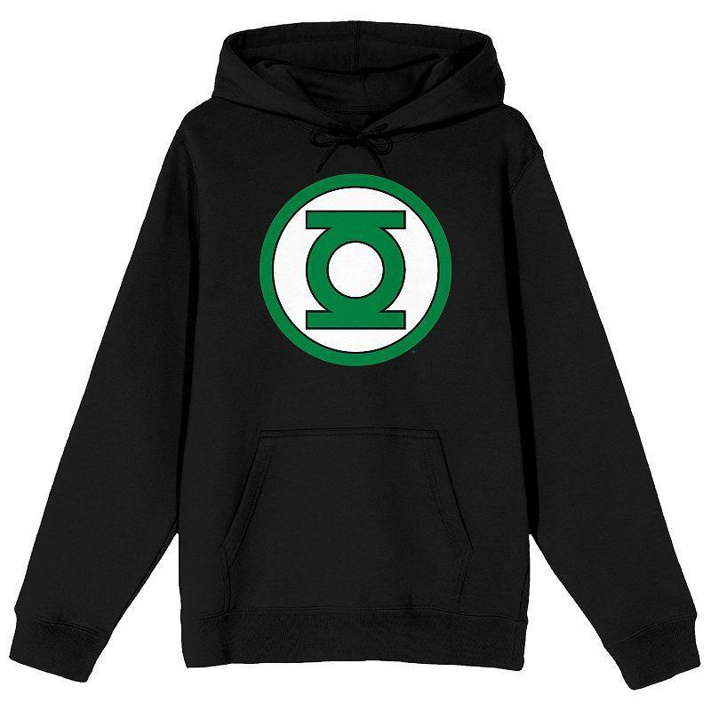 Mens DC Comics Green Lantern Logo Hoodie Black Product Image