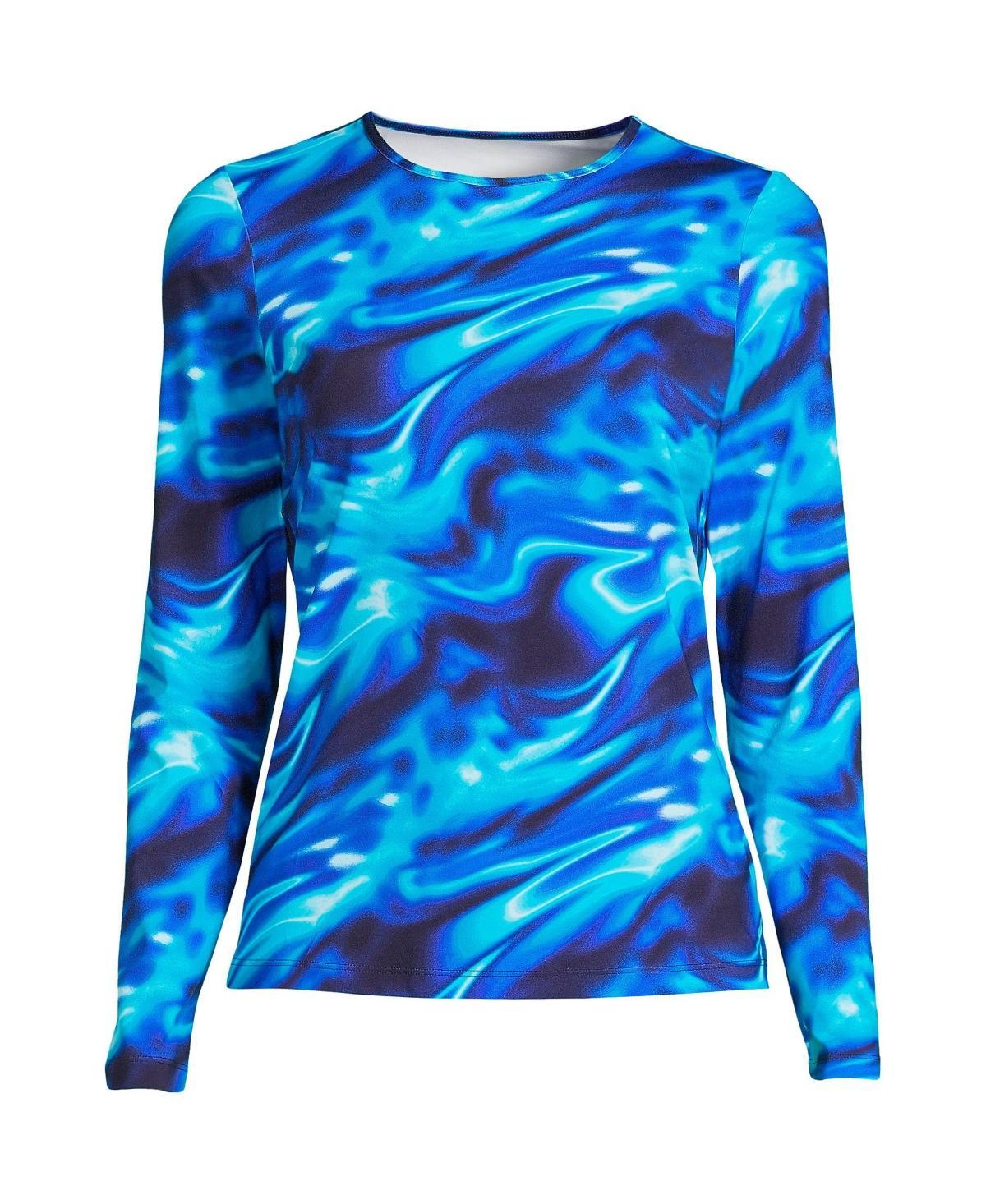 Womens Lands End UPF 50 Long Sleeve Rash Guard Product Image