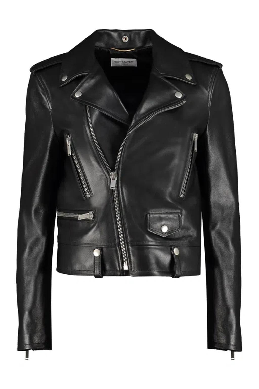 Women's Biker Jacket In Black product image