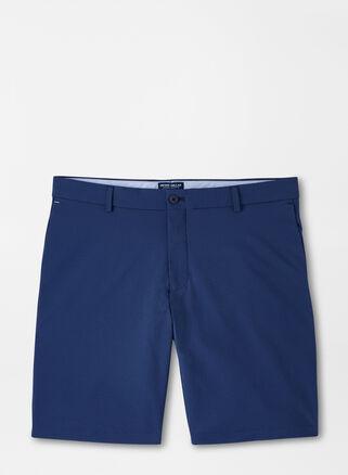 Peter Millar Mens Matlock Seersucker Performance Short | Color: Navy | Size: 44 Product Image