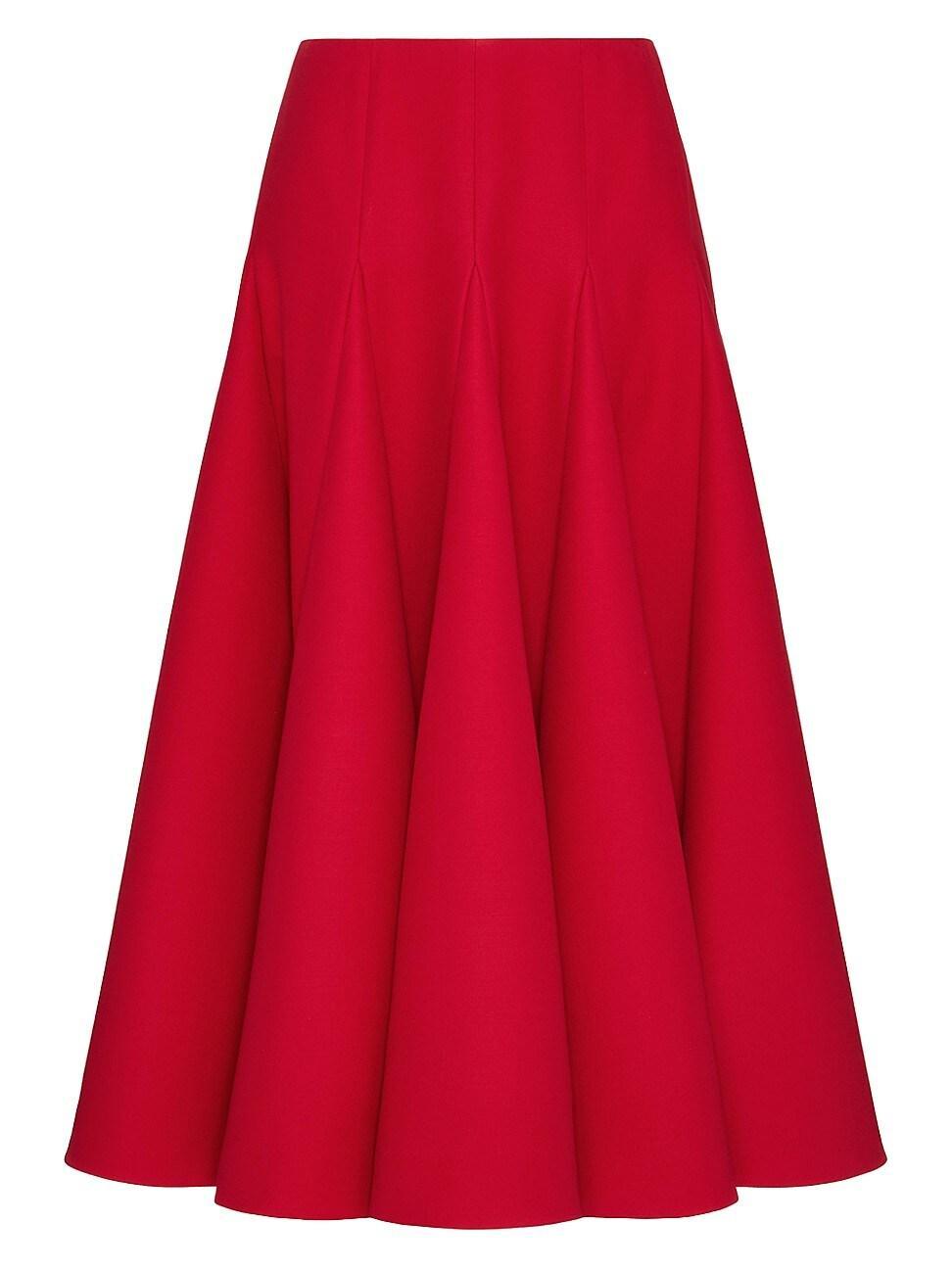 Womens Crepe Couture Midi Skirt Product Image