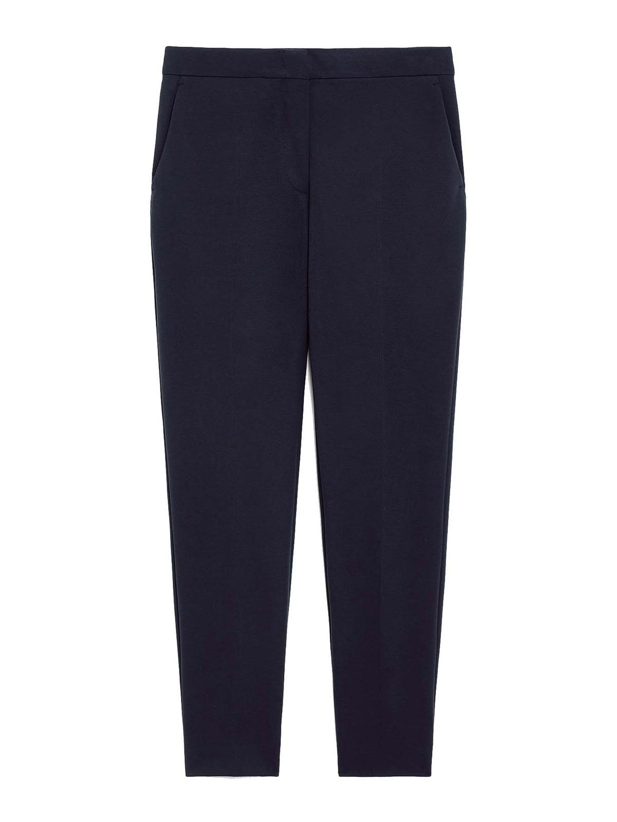 MAX MARA Pegno Jersey Trousers In Blue Product Image