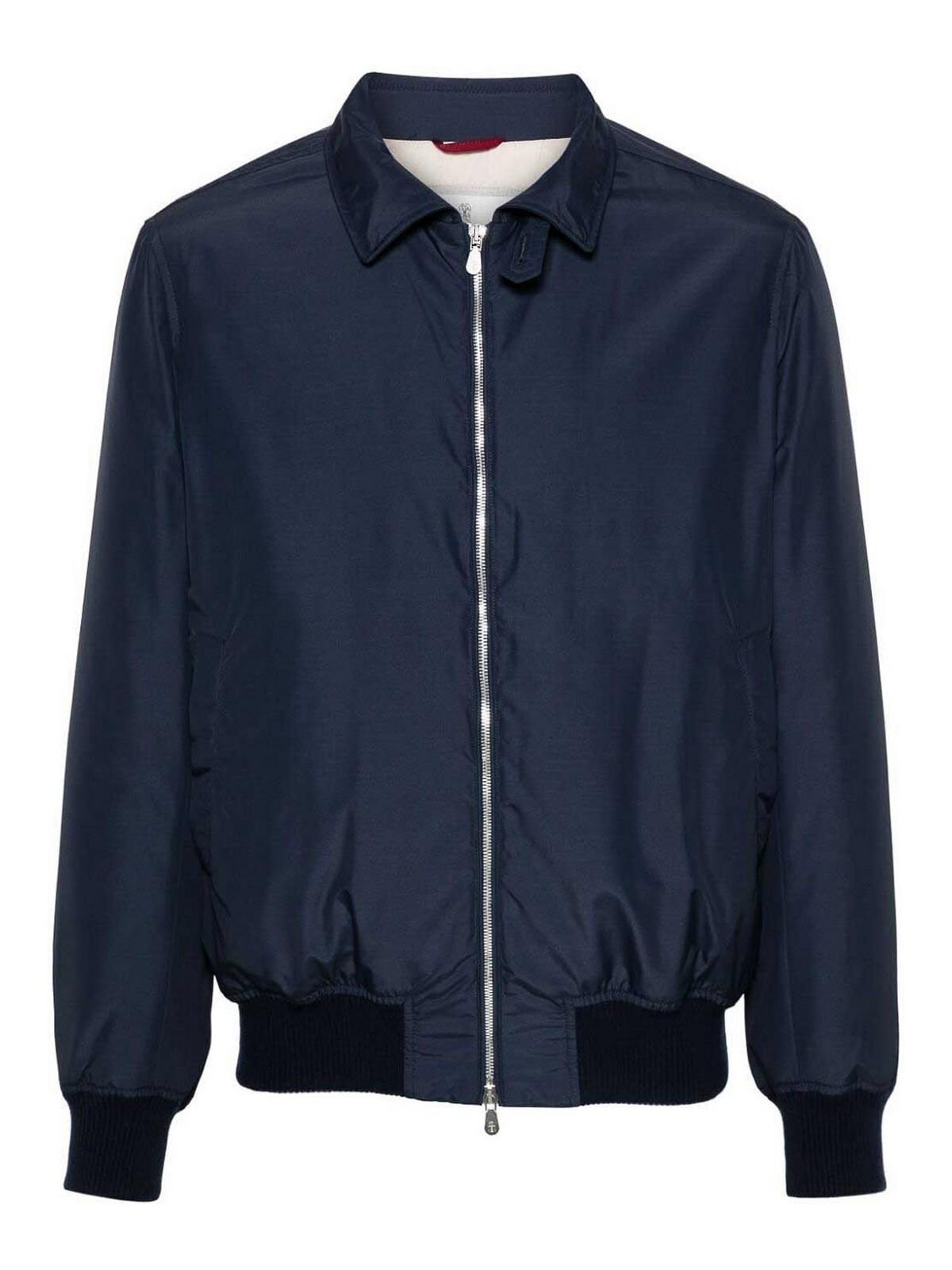 BRUNELLO CUCINELLI Water Resistant Jacket In Blue Product Image