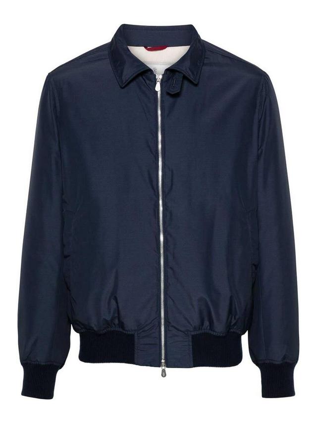 BRUNELLO CUCINELLI Water Resistant Jacket In Blue Product Image