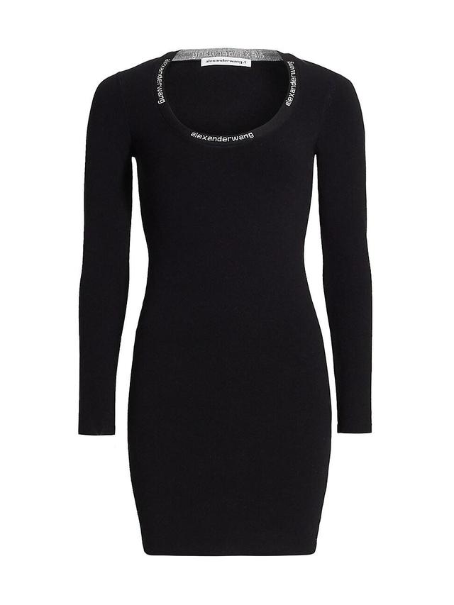 Womens Logo Band Bodycon Dress Product Image