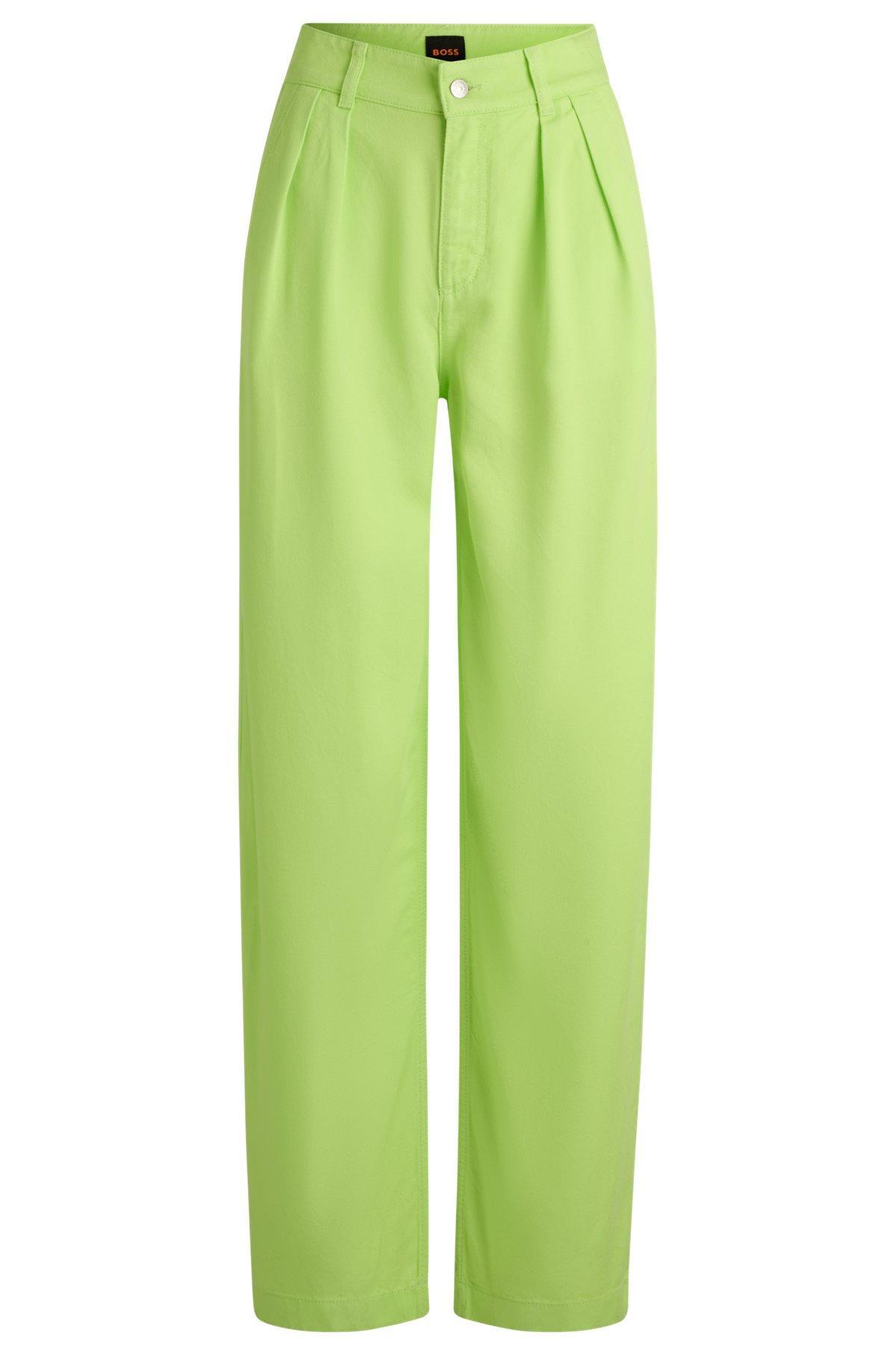 Wide-leg trousers in soft twill Product Image