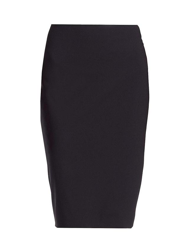 Womens Skinny Stretch-Wool Pencil Skirt Product Image